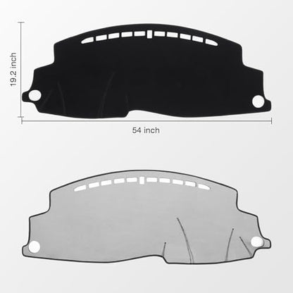 KUST Black Dash Cover for Honda HR-V HRV 2016-2021 2022 Dashboard Cover Non-Slip Center Console Dash Cover Interior for Honda HR-V HRV Accessories Custom Fit Dash Mat Sunshade Windshield Glare - size: 54''×19.2'' (Honda HR-V 16-22)
