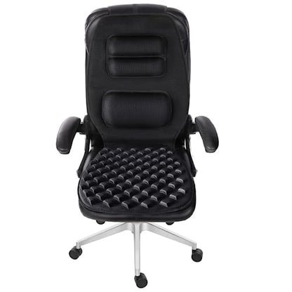 FOMI Premium Gel Cushion and Firm Back Support | Seat Cushion Pad and Upper Lower Thoracic and Lumbar Pillow for Car, Office Chair | Pressure Sore, Coccyx Pain Relief | Posture Aid (Bubble Gel)