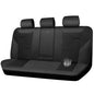 CAR PASS 3D Foam Mesh Leather Back Bench Car Seat Covers,Breathable Rear Seat Cover Universal Fit for Most Cars Sedans SUVs Vans Small Trucks 95% Automotive Backseat, Black - color: black rear, size: Rear