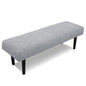 Stretch Bench Covers, Bench Seat Covers, Bench Cushions Covers, Printed Bench Seat Protector, Washable Bench Slipcover, Rectangle Bench Covers for Dining Room, Living Room, Kitchen(Leaf grey) - color: Leaf Grey