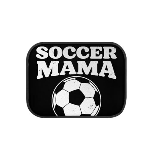 4pcs Auto Floor Mat Car Front & Back Soccer Floor Carpet Non Slip Anti Dirty Foot Pad Rug Automotive Accessories - color: Soccer