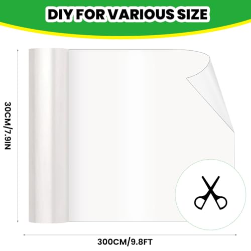 Cat Scratch Furniture Protector: Cat Anti Scratch Tape - Door Protector from Dog Scratching - Clear Training Self Adhesive Tape for Carpet, Sofa, Couch, Door (118in x 11.8in) - size: 118in x 11.8in