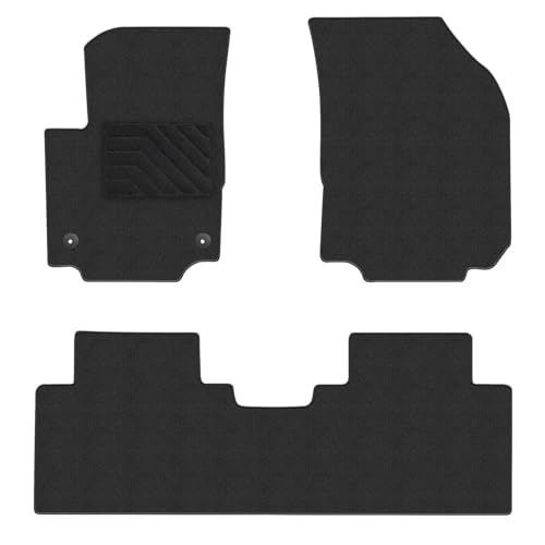 Carpet Floor Mats Fit for Chevy Equinox/GMC Terrain 2018-2024 (Not for EV), All Weather Anti-Slip Waterproof Floor Liners - 3pc - color: Black