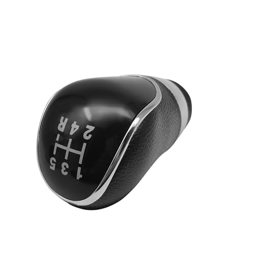 5 Speed Manual Transmission Gear Shift Knob Cover Compatible with Ford Escape Kuga Focus Fiesta mk7 2008-2013 Shifter Lever Knob Replacement Parts Black - color: Black, size: 5 Speed
