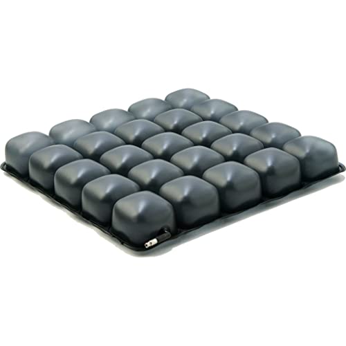 Roho Mosaic Seat Cushion 18” x 16” Inflatable Air Cell Design, Adjustable Firmness, Non-Skid Cover, Lightweight Portable Cushion for Wheelchair, Office Chair, Car & Home - size: 18" x 16"