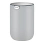 EKO Mini Desk Trash Can with Swing-Top Lid 0.4 Gallon Small Table Round Wastebasket for Office, Home, Car (Grey) - color: Grey, size: Tabletop 1.5 Liters