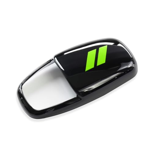 for Dodge Charger 2015-2023 Challenger 2015-2024 Durango 2016-2026 Accessories Interior Gear Shift Knob Cover Trim Protector Cap (Glossy Black+Green) - color: glossy black+green