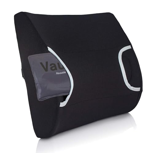 Vaunn Medical Seat Cushion, Lumbar Back Support Pillow for Office Chair with Removable Firm Insert