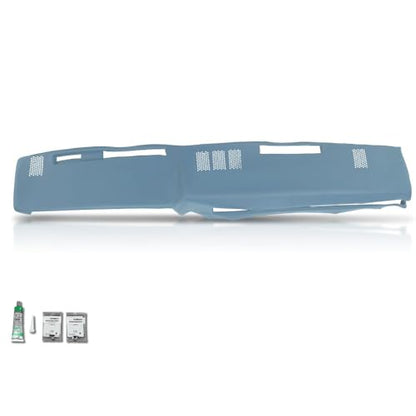 PIT66 TPE Dash Bezel Cover Dashboard Panel, Compatible with GMC Chevy Full Size Pickup 1981-1987, Fit GMC Chevy SUV 1981-1991 Light Blue - size: 1981-1991 GMC Chevy SUV(Light Blue)