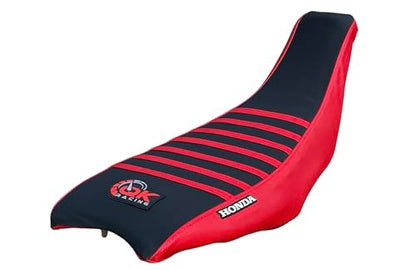 Seat Cover - Compatible Fit for Hond@ 2004-2018 TRX450 TRX 450R TRX 450 R TRX 450ER TRX 450 ER Quad Red/Black - color: Red/Black Top