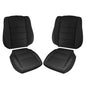 NLQR Front Driver and Passenger Side Bottom & Top Replacement Seat Covers Black Microfiber Leather Compatible with Honda Accord 2008-2012 - color: Black