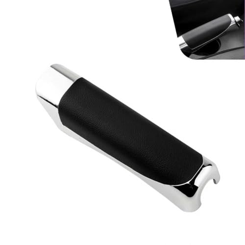 Car Handbrake Cover, ABS Anti-scratch Electroplating Decor Protective Cover, Anti-slip Comfortable Grip Handbrake Protector, Universal for Most Vehicles - color: Black