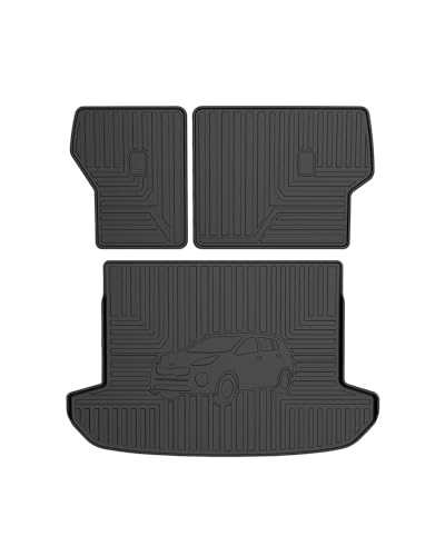 Cargo Mat Custom Fit for 2017-2022 Kia Sportage Accessories All Weather Cargo Liner Rear Trunk Liner Black Non-Slip Trunk Mat Backrest Mat - size: 2017-2022 |Sportage| Cargo Mat & Backrest Mat