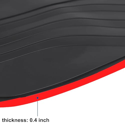 Car Floor Mat Custom Fit for BMW 3/4 Series 2019-2026 G20 G21 M3(G80) M4(G83) i4(G26) Black Red Rubber Auto Floor Liners Set All Weather Protection Heavy Duty Odorless