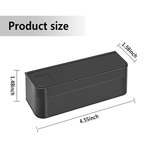 Compact Coin Holder for Car - 4 Compartment&Automatically Holds Coins Coin Organizer(1 Dollar,Quarter,Dimes) - Universal Center Console Coin Case for Car Taxi SUV Truck