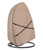 ULTCOVER Patio Hanging Egg Chair Cover - Waterproof Outdoor Double Seat Swing Egg Chair with Stand Cover 66W x 43D x 68H inches - color: Brown, size: Double Seat