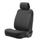 Universal Nylon Canvas Fitted Bucket Seat Cover, Cut-Resistant & Waterproof Front Seat Protector for Trucks (Black) - color: Black