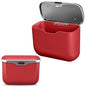 Car Trash Can with Lid - 2-in-1 Leather Top Car Garbage Can & Storage Box | Leakproof, Waterproof Hanging Auto Trash Bin for Back of Seat, Door, SUVs, Trucks, Sedans Red - color: Red