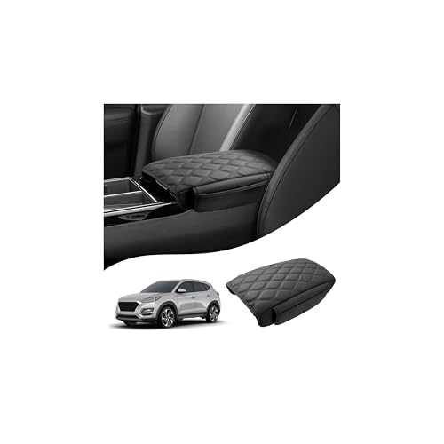 Autorder Center Console Cover for 2016-2021 Hyundai Tucson Accessories Leather Armrest Cushion Cover with Storage Pockets Anti-Scratch Armrest Pad for Cat Dog Pet - size: 2016-2021 Hyundai Tucson