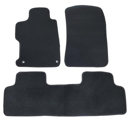 Mythoria Custom Fit Car Floor Mats Fit for Honda Civic 2012 2013 2014 2015, Waterproof Velour Carpet Full Set, All-Weather Protection, Anti-Slip Backing, Odorless, Black