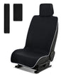 Waterproof Neoprene Car Seat Cover with Extended Seat Belts & Armrest Box Pads ,Universal Fit Sweatproof Non-Slip Seat Protector for Post Gym, Run, Crossfit, Yoga and Pet Protection(Black, 1 Pack)