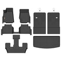 Binmotor-Floor Mats & Cargo Liner for Jeep Grand Cherokee L 2021-2026 (Only for 6 Seater Without Center Console), TPE All Weather Car Mats for Jeep Grand Cherokee L Accessories Custom Fit - style: 11) Car Mats for Jeep Grand Cherokee L 6 Seats(2021-2026)
