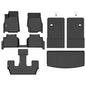 Binmotor-Floor Mats & Cargo Liner for Jeep Grand Cherokee L 2021-2026 (Only for 6 Seater Without Center Console), TPE All Weather Car Mats for Jeep Grand Cherokee L Accessories Custom Fit - style: 11) Car Mats for Jeep Grand Cherokee L 6 Seats(2021-2026)