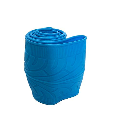 Universal Blue Steering Wheel Cover：13.5 to 15 Inches Stretchable Silicone Anti Skid Steering Wheel Protector Fit for Most Car Models Including Round D Shape or Special Shape - color: Blue