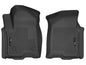 Husky Liners Weatherbeater Floor Mats | Fits 2019-2026 Chevrolet Silverado & GMC Sierra 1500 & 2020-2026 Silverado/Sierra 2500/3500 Double & Crew CAB ONLY | Front Row, 2-pc Black - 13211