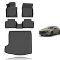 KELCSEECS® Floor Mats & Cargo Liner Custom for Mazda 3 2026 2025 2024 2023 2022 2021 2020 2019(Only Fits Sedan Models) All Weather Protection Floor Liners Front & Rear Row Full Set Accessories Black - style: 23) For 2019-2026 Mazda 3 Sedan Full Set