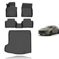 KELCSEECS® Floor Mats & Cargo Liner Custom for Mazda 3 2026 2025 2024 2023 2022 2021 2020 2019(Only Fits Sedan Models) All Weather Protection Floor Liners Front & Rear Row Full Set Accessories Black - style: 23) For 2019-2026 Mazda 3 Sedan Full Set