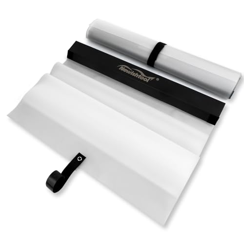 NEWISHTOOL Car Door Panel Cover, 2 Packs Waterproof Guard Protection for Window Film Tint Application, Reusable PET Water Shield Sheets, Black - size: 2-Set