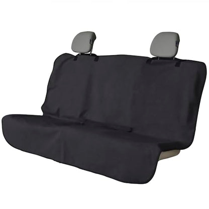 Back Seat Cover Waterpoof Rear Bench Towel Seat Cover for Gym Swimming Surfing Running, Non-Slip Rear Seat Protector Universal Fits Most Auto Truck Van and SUV (Bench Black)