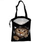Car Trash Bag Cat in Black Hole Car Trash Bin Leakproof Waterproof Car Trash Can for Back Seat, Foldable Car Garbage Bag with Adjustable Straps and Drawstring for Car Accessories - color: Cat in Black Hole