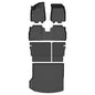 All Weather Floor Mats & Cargo Liner for Chevy Equinox EV 2024 2025 2026 with Backrest Mat Custom Fit Full Set Accessories - Black - style: 6) For Equinox EV 2024-2026 Set
