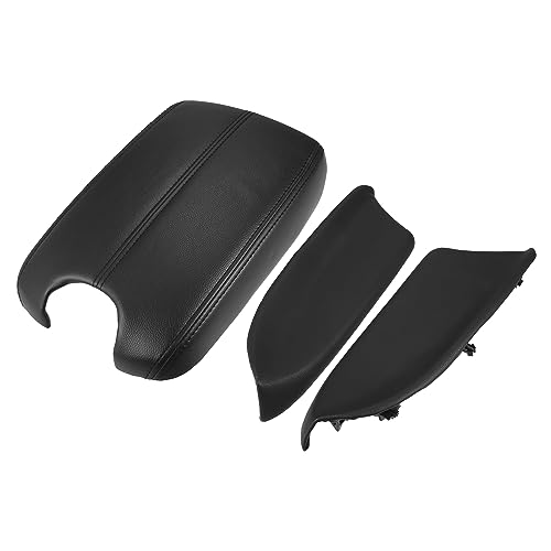 X AUTOHAUX 1 Set Car Center Console Cover Front Door Panels Armrest Replacement for Honda Accord 2008 2009 2010 2011 2012 Black - color: Black