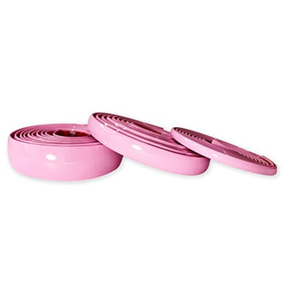 16Ft Soft Pink Car Motor Bike Self-Adhesive Exterior and Interior Molding Trim Universal Dashboard Bumper Window Door Body Side Decorative Strip Scratch-Proof (Width: 3/4 inch (20mm)) - style: Width: 3/4 inch (20mm)