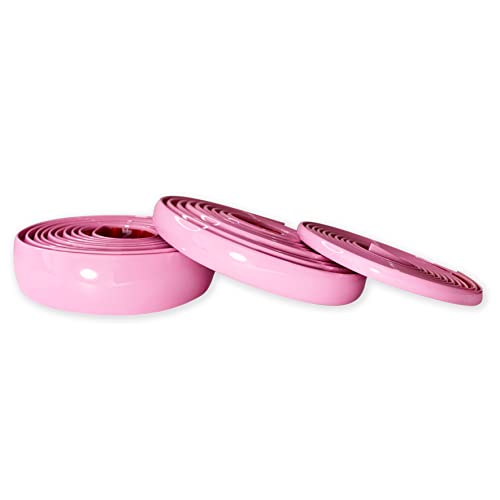 16Ft Soft Pink Car Motor Bike Self-Adhesive Exterior and Interior Molding Trim Universal Dashboard Bumper Window Door Body Side Decorative Strip Scratch-Proof (Width: 1/2 inch (12mm)) - style: Width: 1/2 inch (12mm)