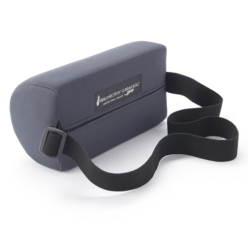 OPTP The Original McKenzie D-Section Lumbar Roll – USA-Made Low Back Lumbar Support Pillow for Office, Back Pillow for Car and Travel. The Preferred Lumbar Pillow of Physical Therapists.