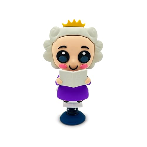 Queen on the Throne Dashboard Dancer - Hilarious Royal Design with Queen Sitting on Porcelain Throne - Cute and Fun Car Accessory for Humor Lovers - Unique Gift for Car Enthusiasts - style: Queen on The Throne Dancer