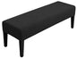 SPRINGRICO Stretch Dining Bench Cover, Removable Bench Slipcover Washable Bench Seat Protector Rectangle Bench Cover for Dining Room, Living Room, Bedroom, Kitchen (S1-Black) - color: S1-black