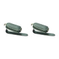 Yuoyar Sunglass Holder for Car, Magnetic Leather Sunglasses Holder and Ticket Card Clip, Car Visor Accessories, 2 Packs (Green) - color: Green