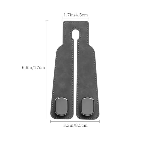 Car Hooks for Headrest,2PCS Car Seat Back Storage Hook for Headrest,Car Seat Multifunctional Bag Hook,Car Hooks for Purses,Bags,Handbags (Gray) - color: Gray