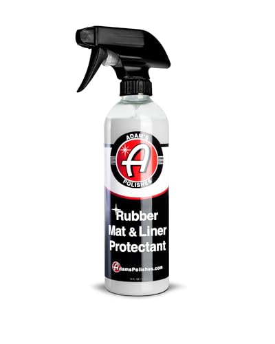 Adam's Polishes Rubber Mat & Liner Protectant (16 fl. oz) - Rubber Floor Mat Protective Spray Car Detailing | Non-Sticky, Non-Greasy, Non-Slip Formula | Restores Mats, Truck Bed Liners, Trunk & More - style: 16 fl. oz (Protectant)