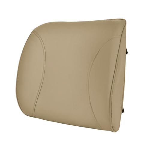 BDK Universal Fit Cushioned Back Car Support Lumbar - (Beige) - color: Beige