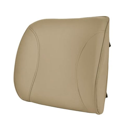 BDK Universal Fit Cushioned Back Car Support Lumbar - (Beige) - color: Beige