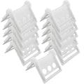 JOIKIT 20 Pack 4 Inch Plastic Corner Flatbed Edge Protectors, White 2" - 4" Tie Down Strap Protectors for Cargo Loads, Heavy Duty Edge Corner Guard for Preventing Damage to Cargo Edges Equipment
