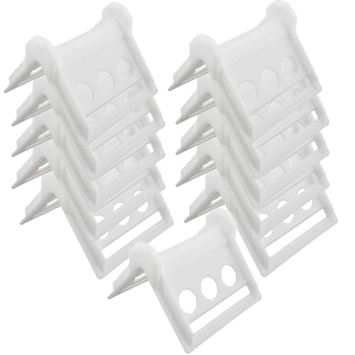 JOIKIT 20 Pack 4 Inch Plastic Corner Flatbed Edge Protectors, White 2" - 4" Tie Down Strap Protectors for Cargo Loads, Heavy Duty Edge Corner Guard for Preventing Damage to Cargo Edges Equipment