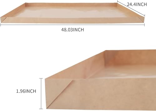 Disposable Guinea Pig Cage Liners, 48" x24 Large Liner Bag for Guinea Pig Cage Bottom, Water-Resistant Kraft Paper (8Pack) - size: (24" x 48") 8Pack-B