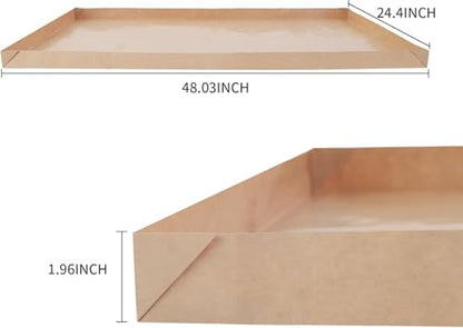 Disposable Guinea Pig Cage Liners, 48" x24 Large Liner Bag for Guinea Pig Cage Bottom, Water-Resistant Kraft Paper (8Pack) - size: (24" x 48") 8Pack-B